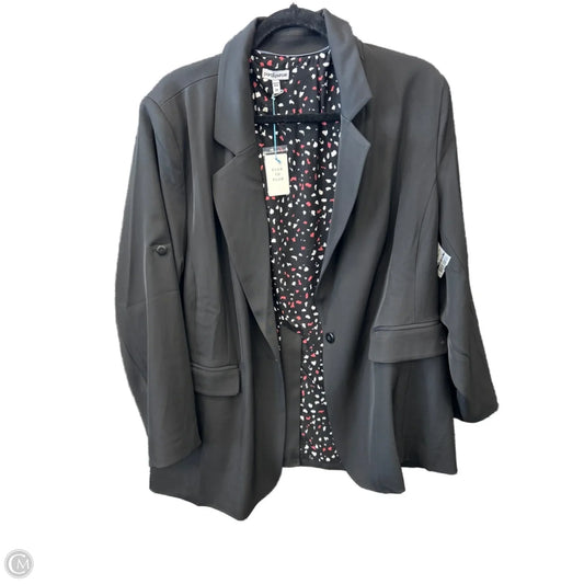 Blazer By Clothes Mentor In Black, Size: 2x