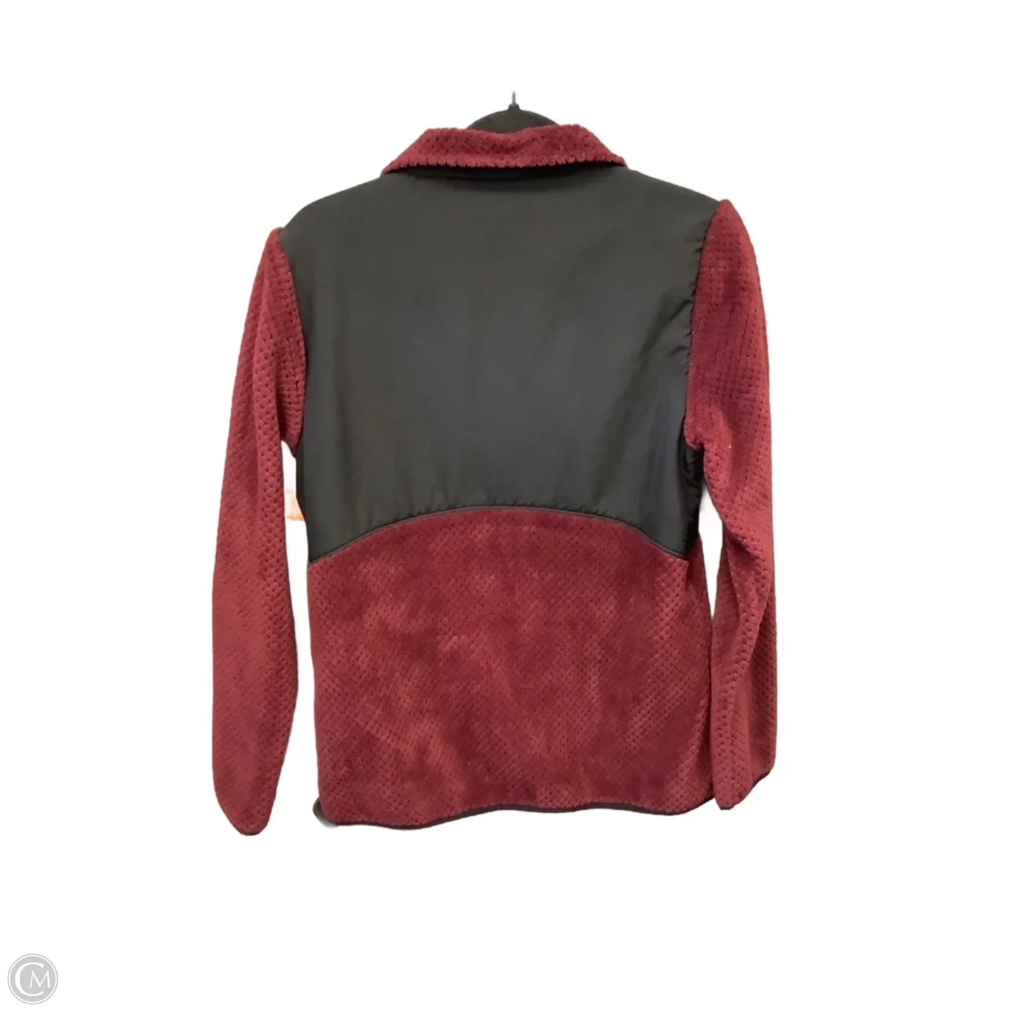 Jacket Fleece By Fila In Black & Red, Size: M