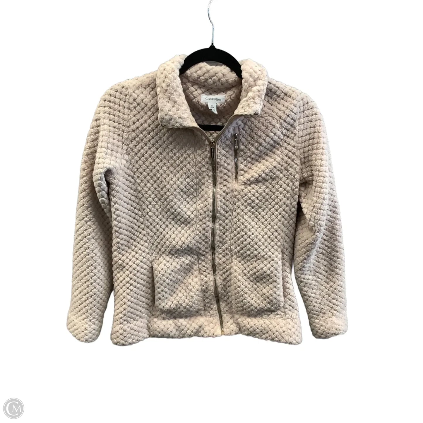 Sweatshirt Collar By Calvin Klein In Pink, Size: S