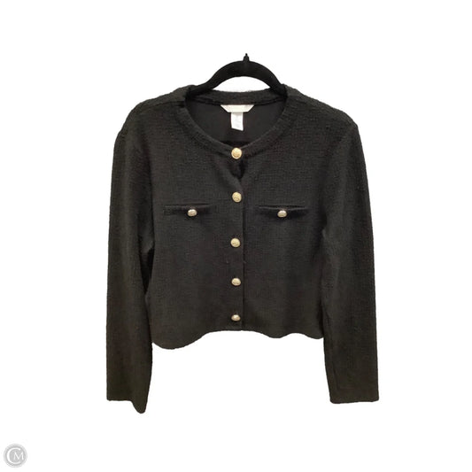 Top Long Sleeve By H&m In Black, Size: L