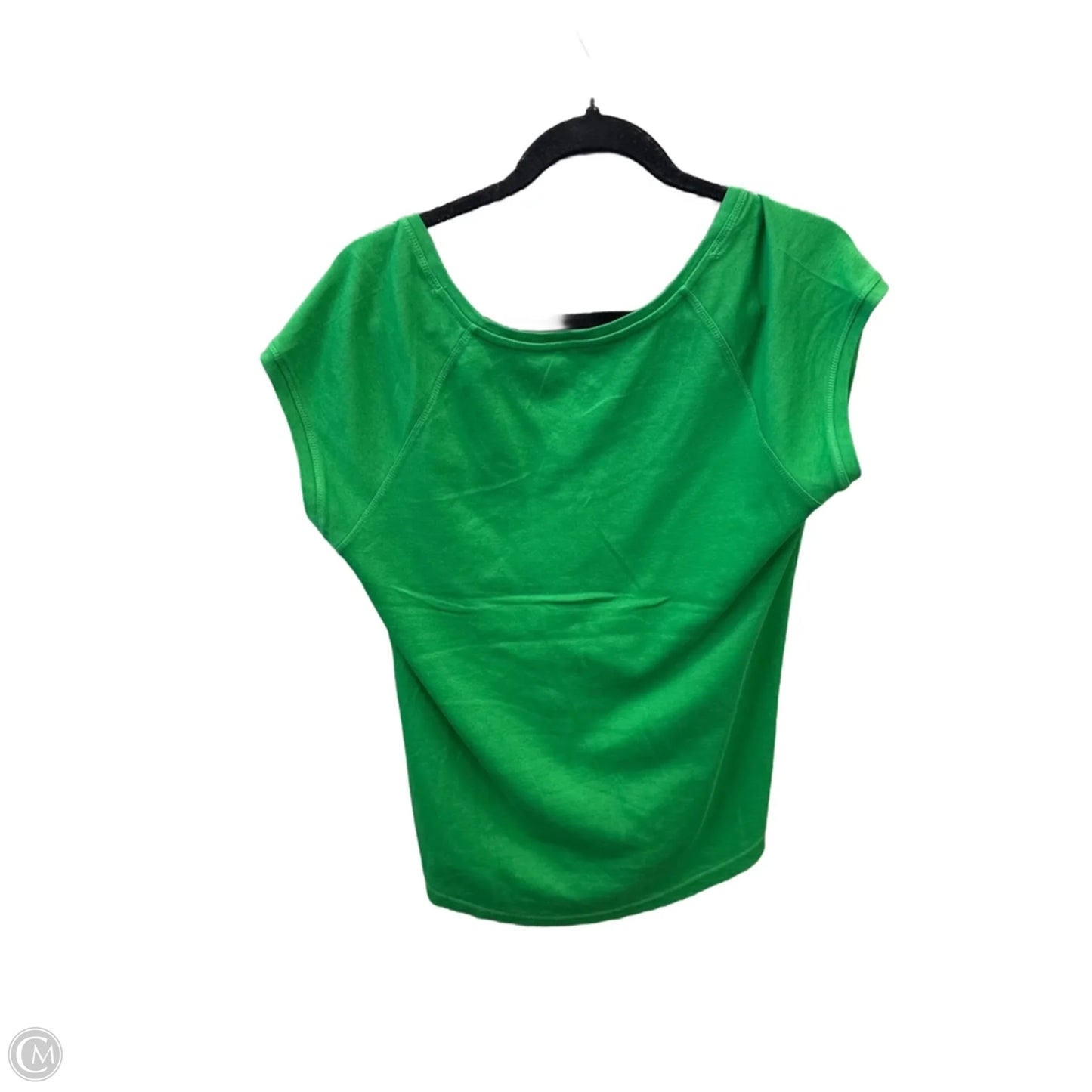 Top Short Sleeve Basic By Talbots In Green, Size: Xl