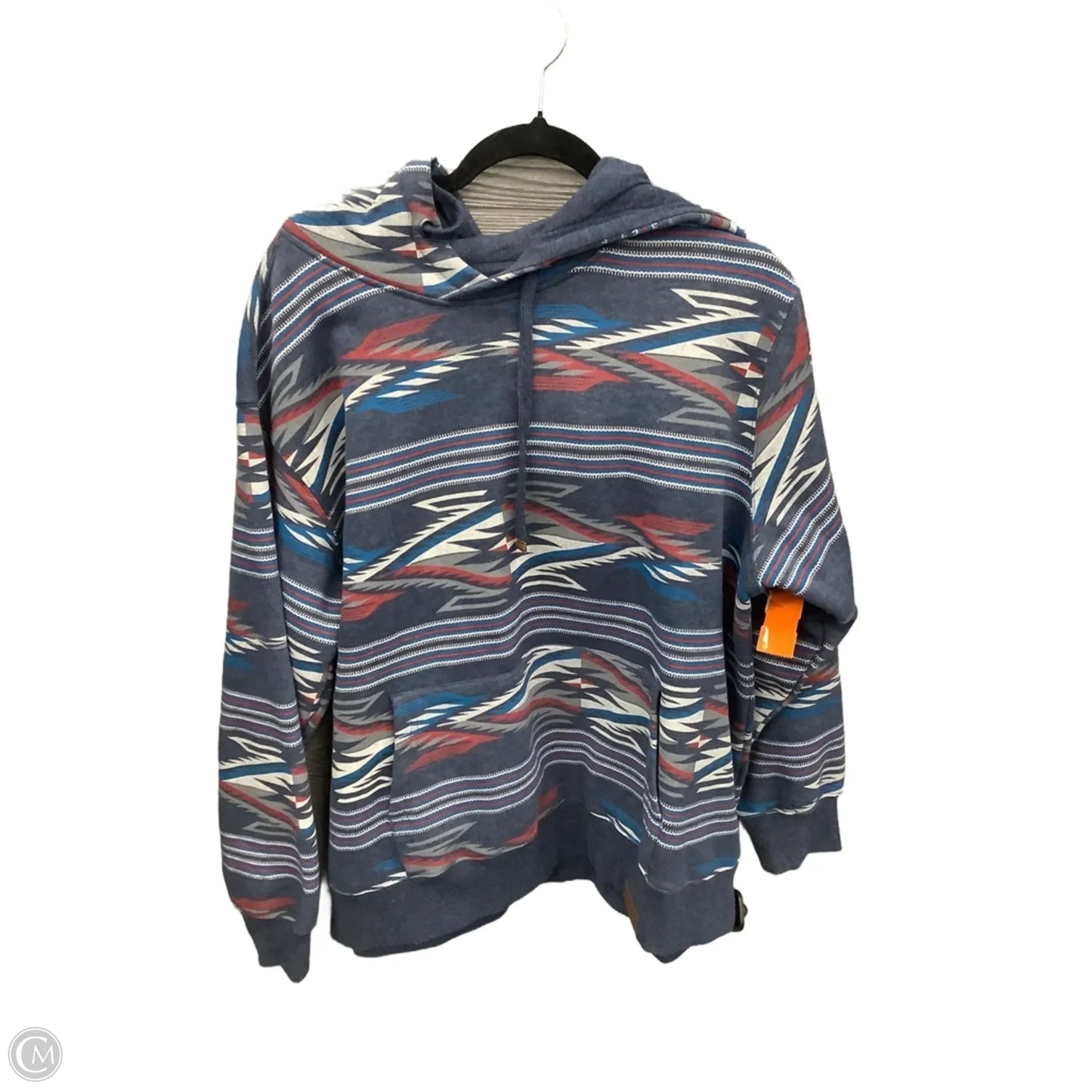 Sweatshirt Hoodie By Ariat In Blue, Size: 1x
