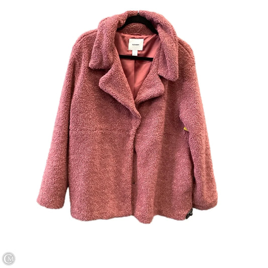 Jacket Faux Fur & Sherpa By Old Navy In Pink, Size: Xl