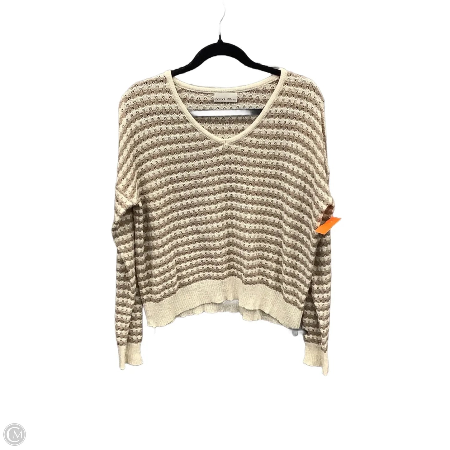 Top Long Sleeve By Be Cool In Striped Pattern, Size: M