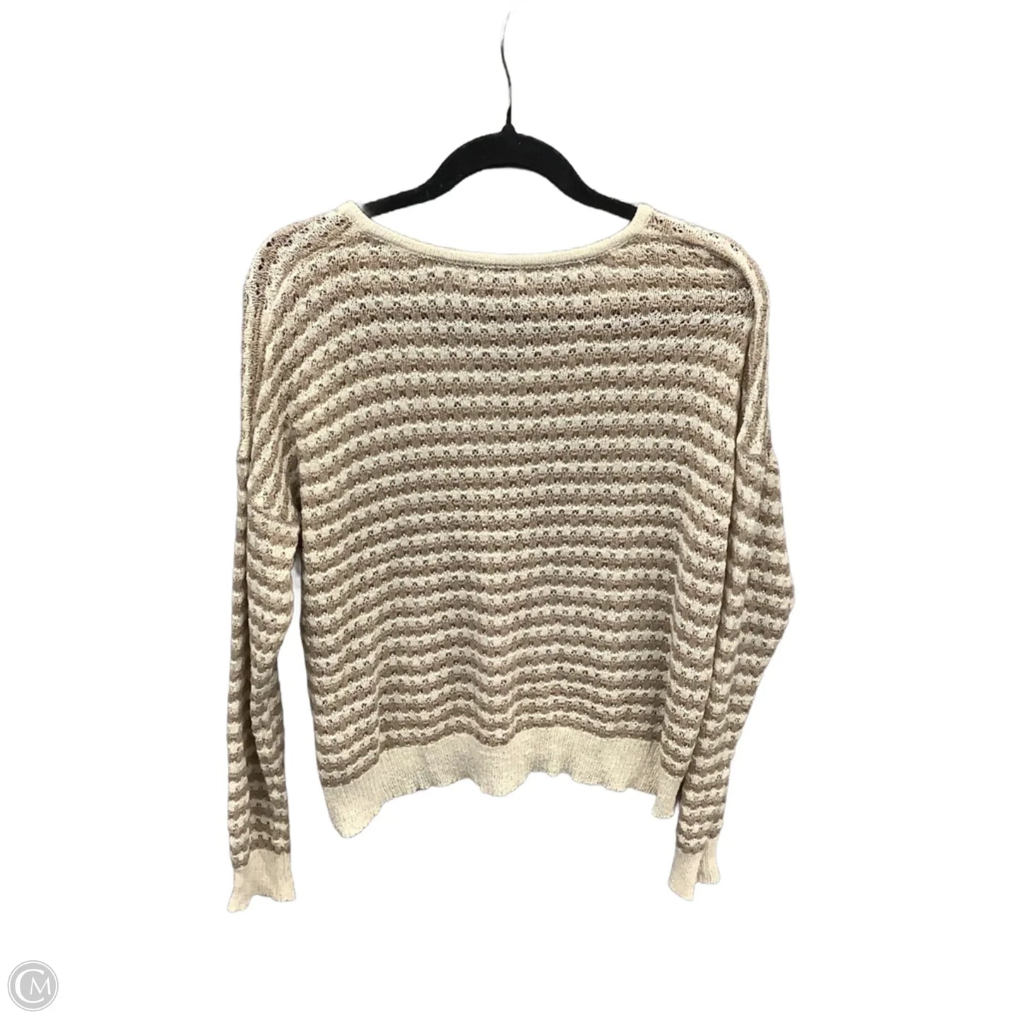 Top Long Sleeve By Be Cool In Striped Pattern, Size: M