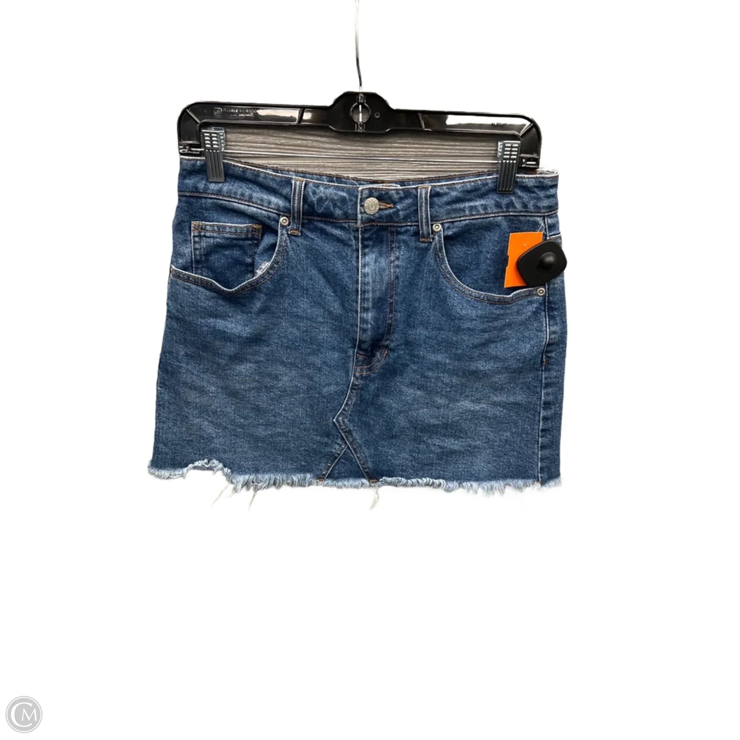 Skirt Mini & Short By Harper In Blue Denim, Size: 8