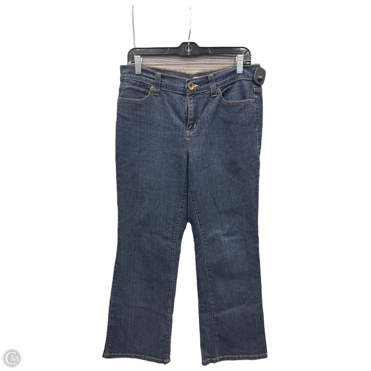 Jeans Flared By Dkny In Blue Denim, Size: 12