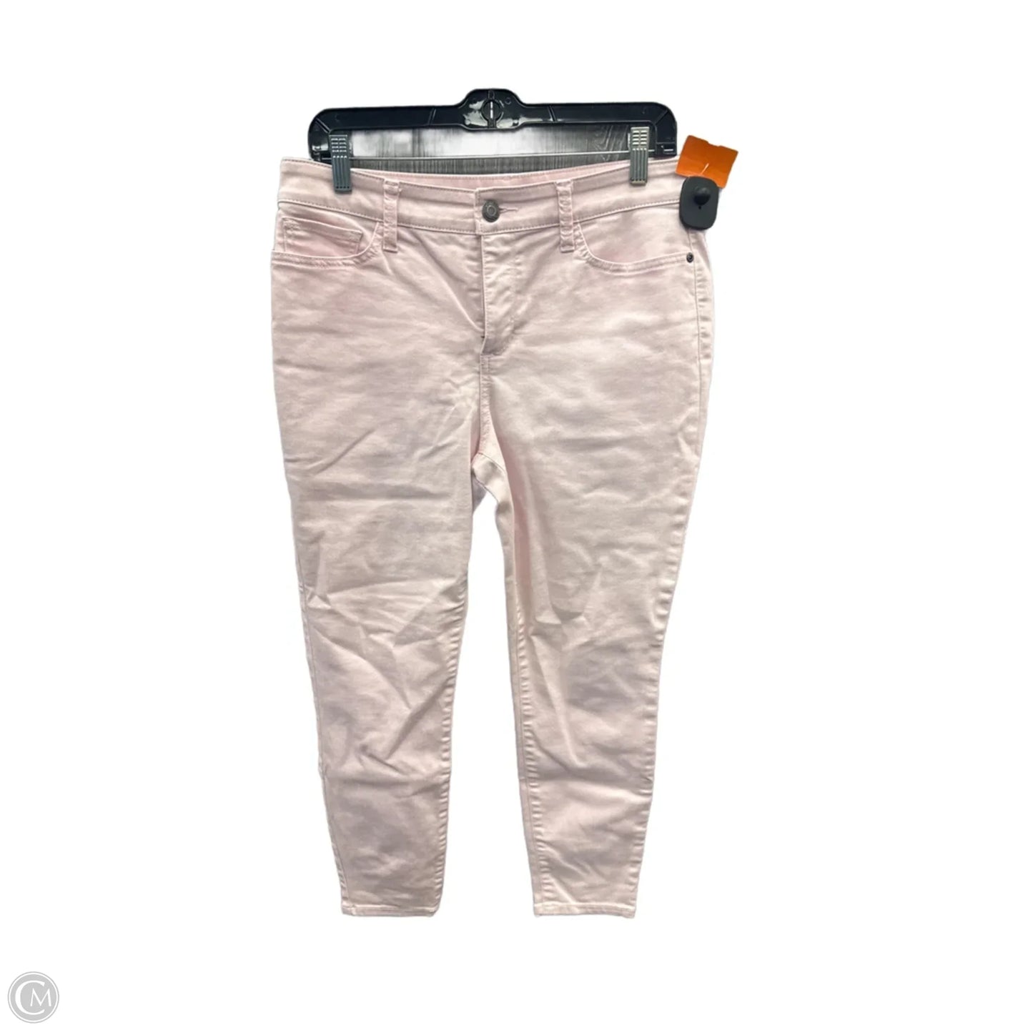 Jeans Skinny By St Johns Bay In Pink Denim, Size: 10