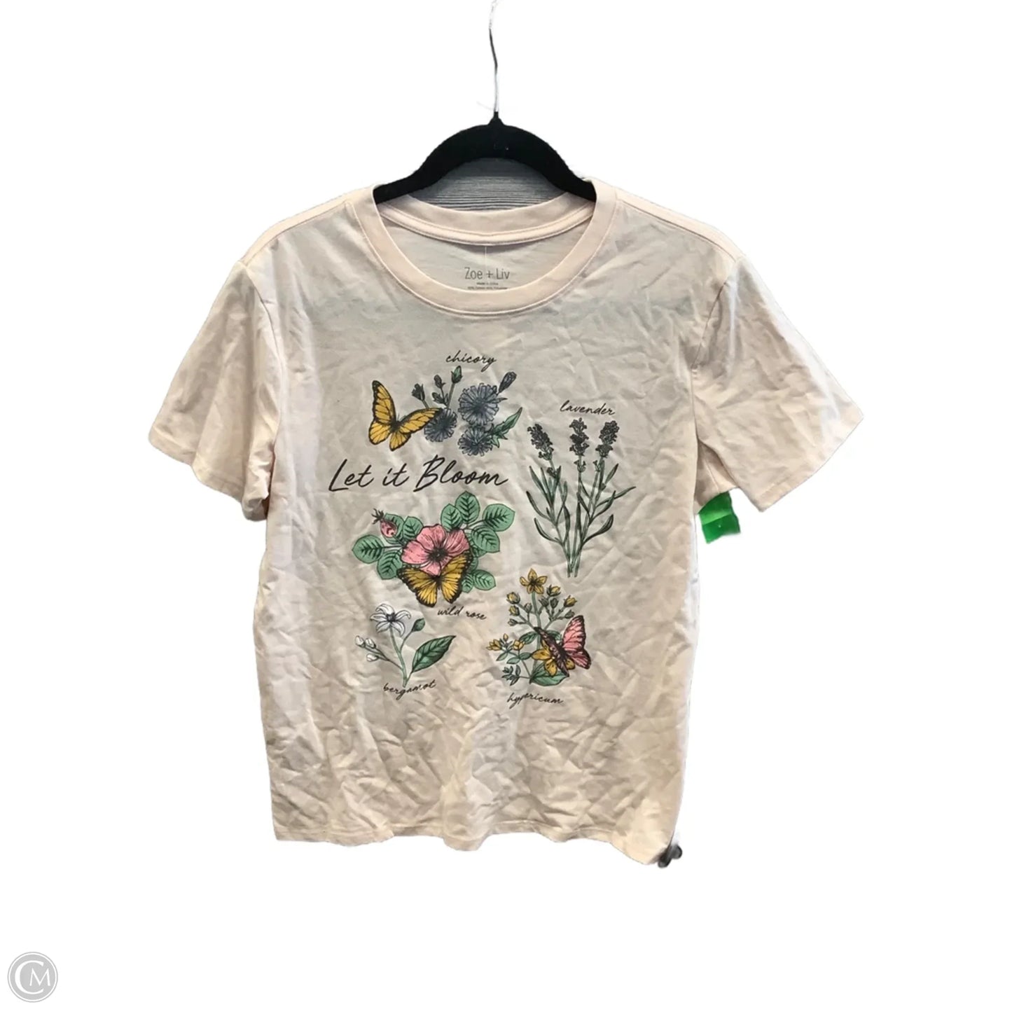 Top Short Sleeve By Zoe And Liv In Orange, Size: M