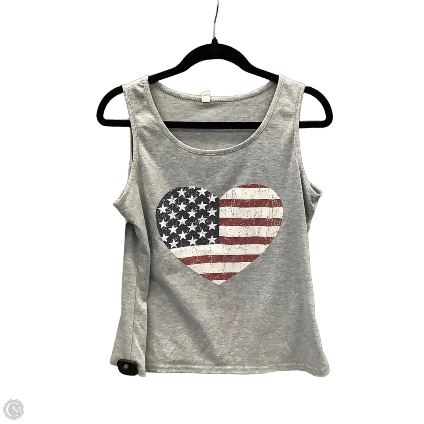 Top Sleeveless By Clothes Mentor In Grey, Size: Xl