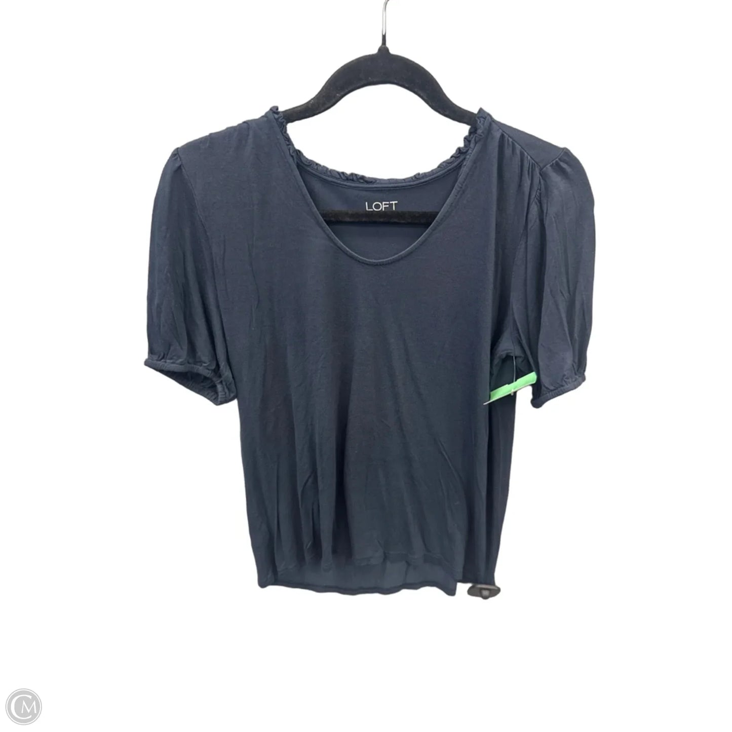 Top Short Sleeve By Loft In Blue, Size: Xs