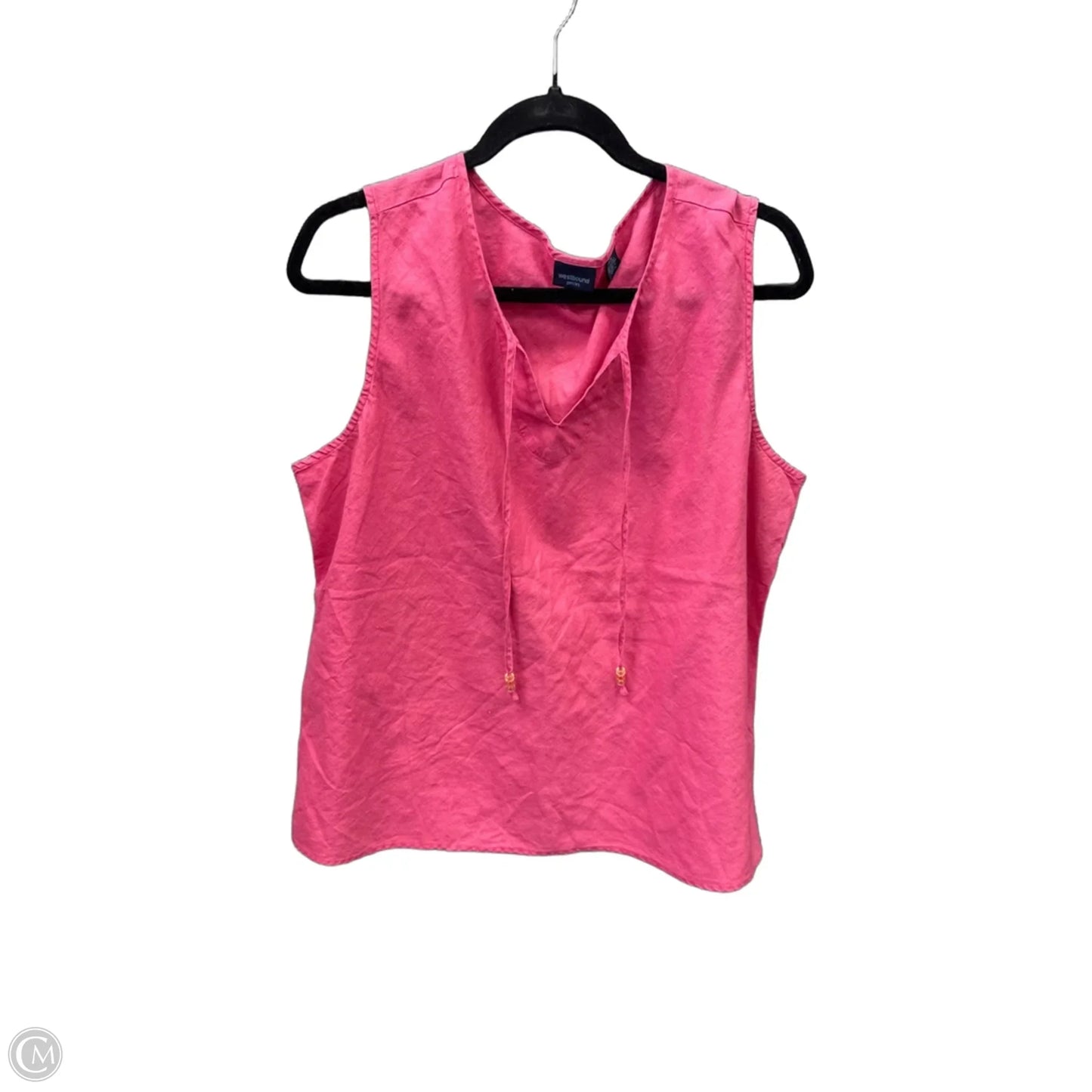 Top Sleeveless By West Bound In Pink, Size: Xlp
