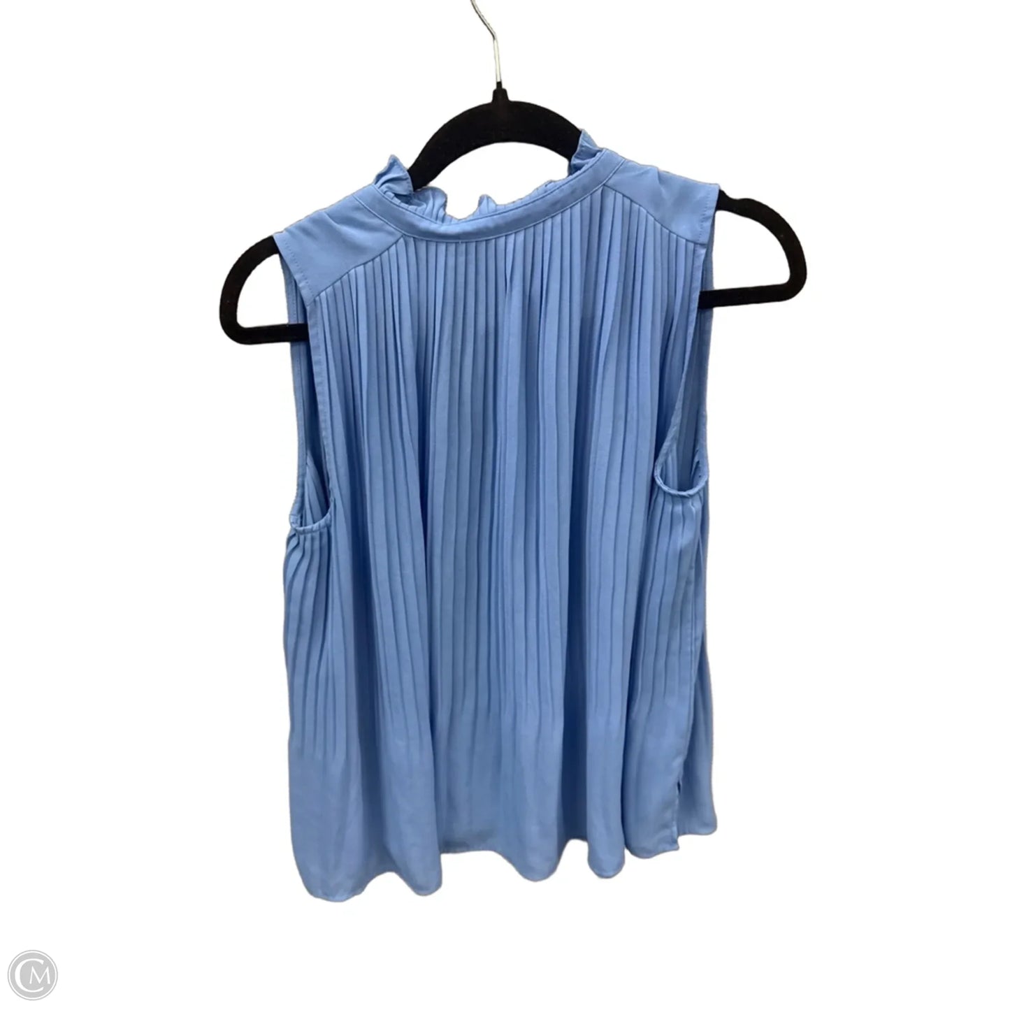 Blouse Sleeveless By Loft In Blue, Size: S