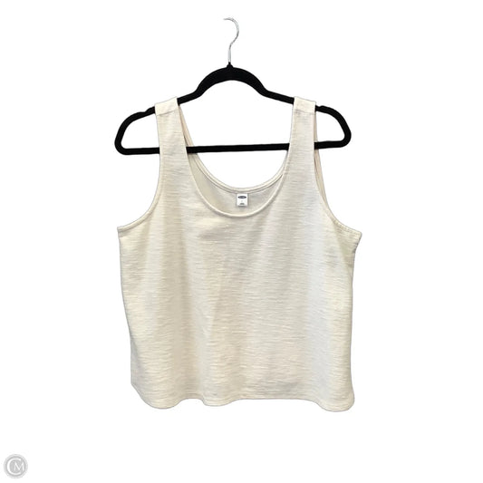 Top Sleeveless Basic By Old Navy In White, Size: L