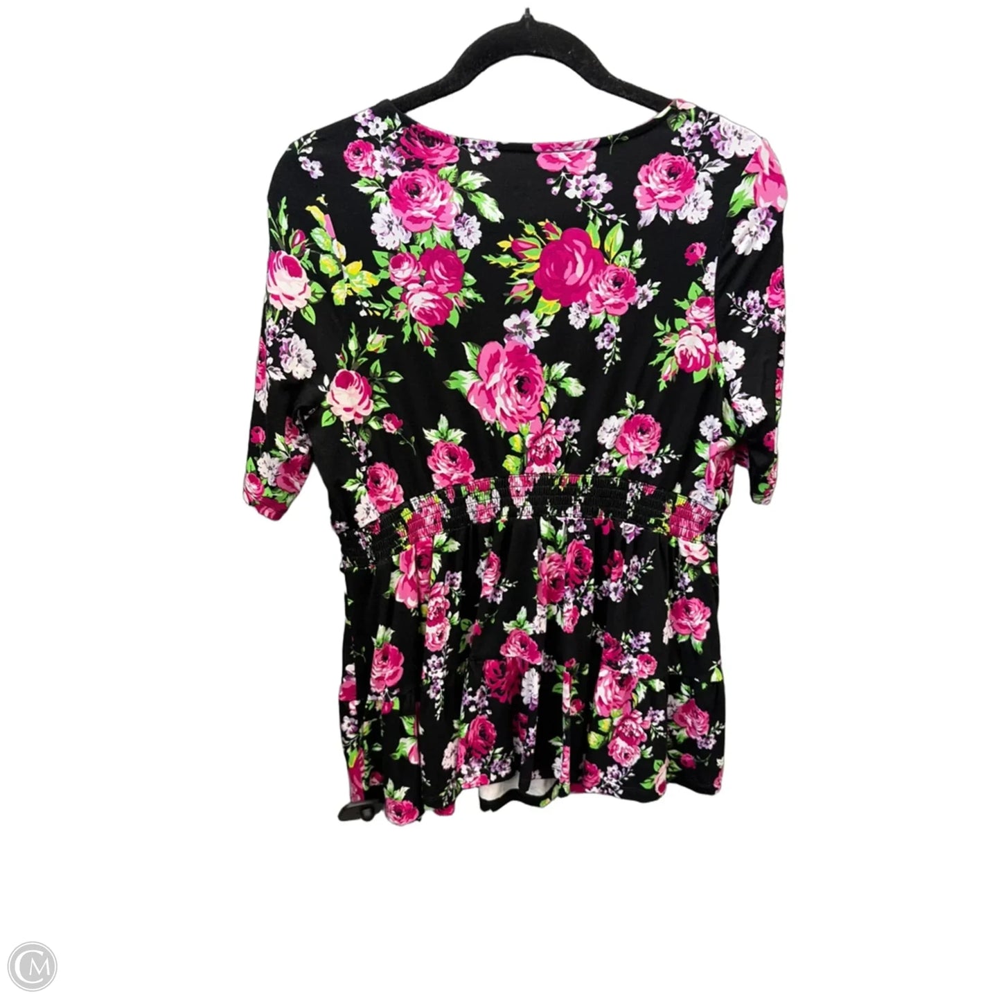 Top Short Sleeve By Torrid In Floral Print, Size: M
