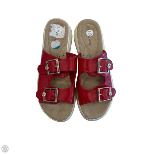 Sandals Flats By Anne Klein In Red, Size: 10