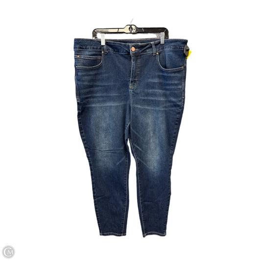 Jeans Skinny By Maurices In Blue Denim, Size: 22