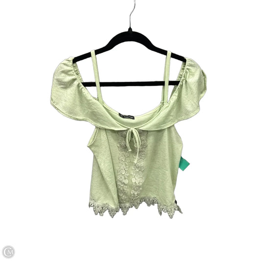 Top Short Sleeve By Clothes Mentor In Green, Size: M
