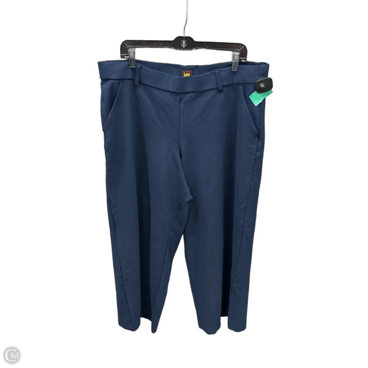 Pants Wide Leg By Lee In Blue, Size: 18