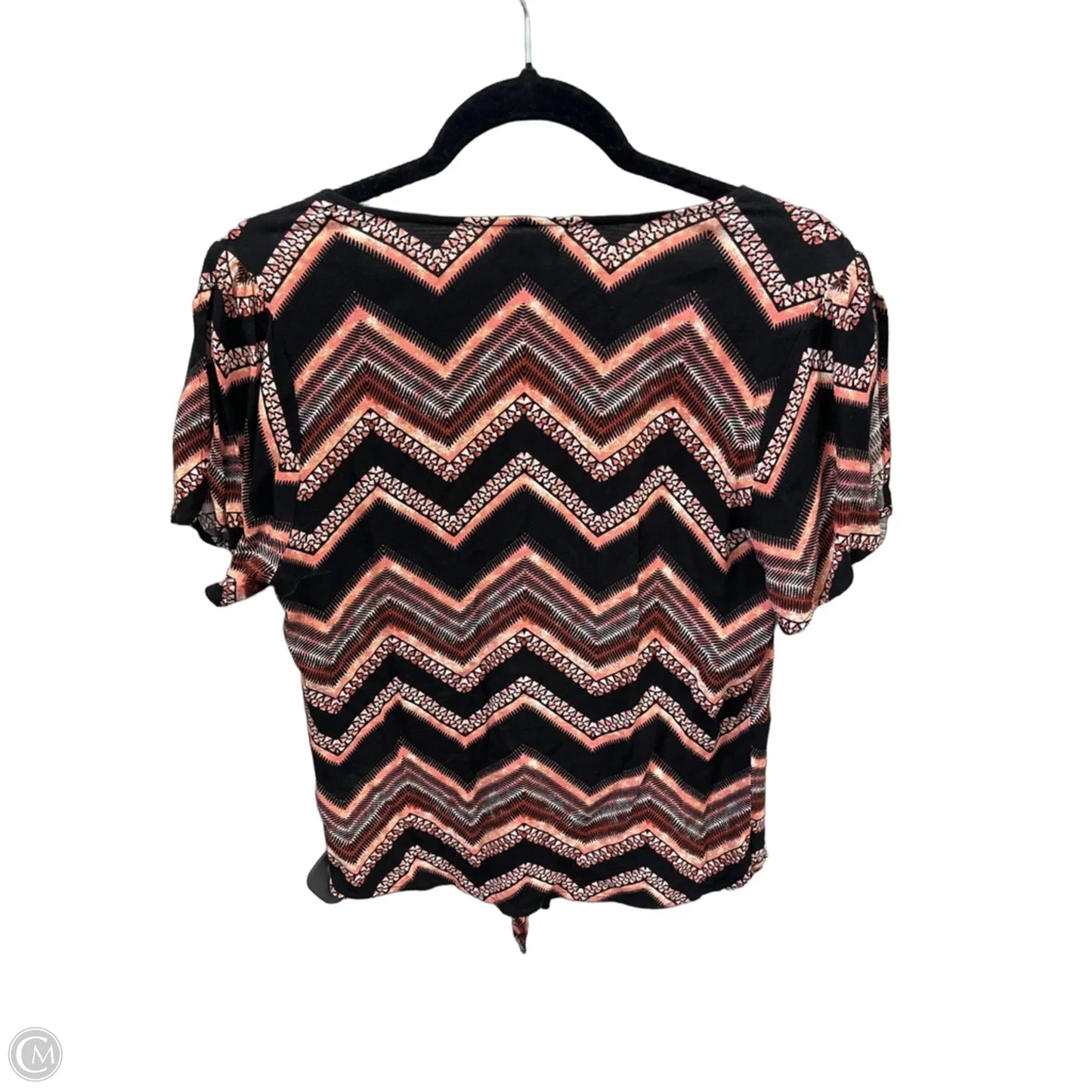 Top Short Sleeve By Maurices In Black, Size: S