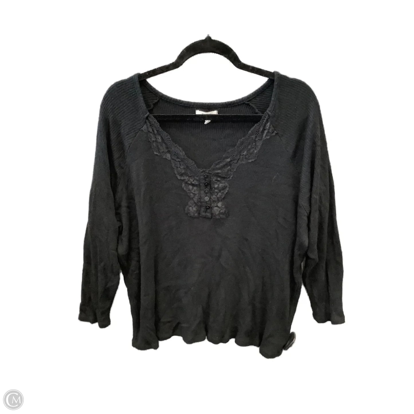 Top Long Sleeve By Maurices In Black, Size: 3x
