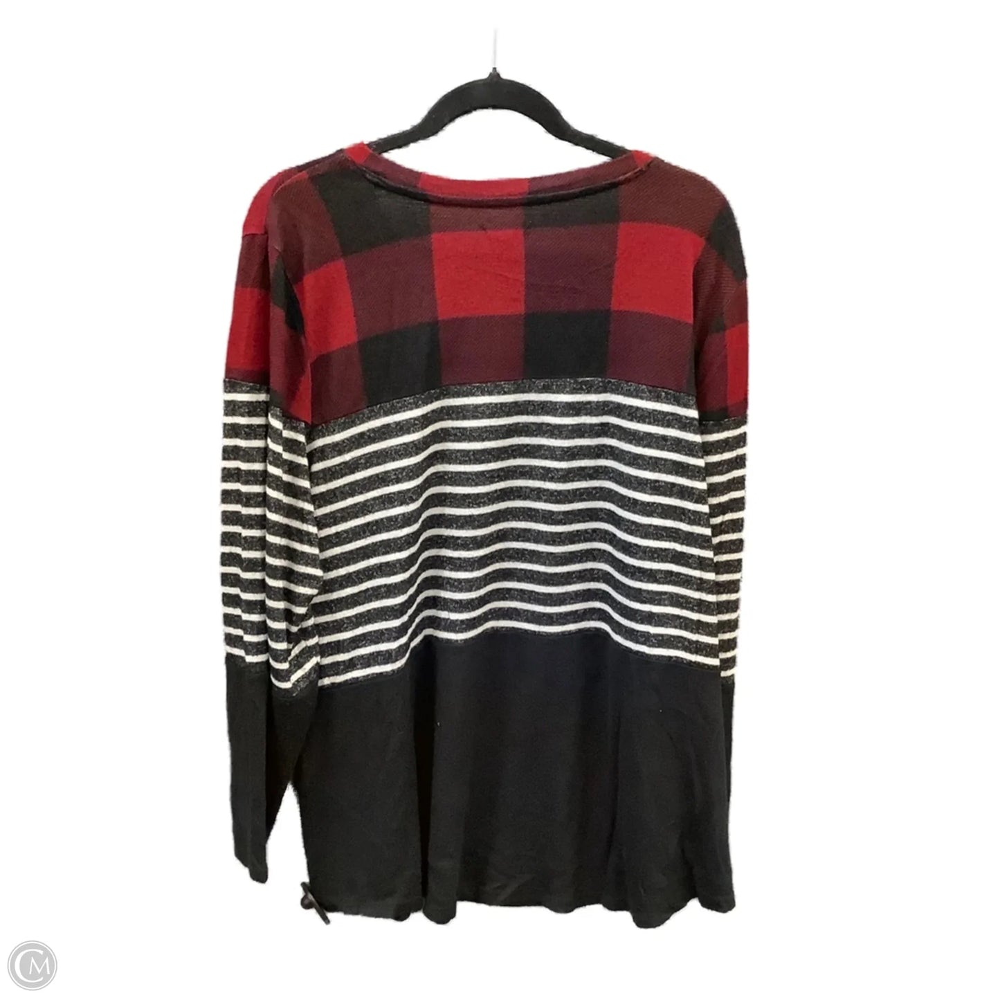 Top Long Sleeve By Maurices In Red, Size: 2x