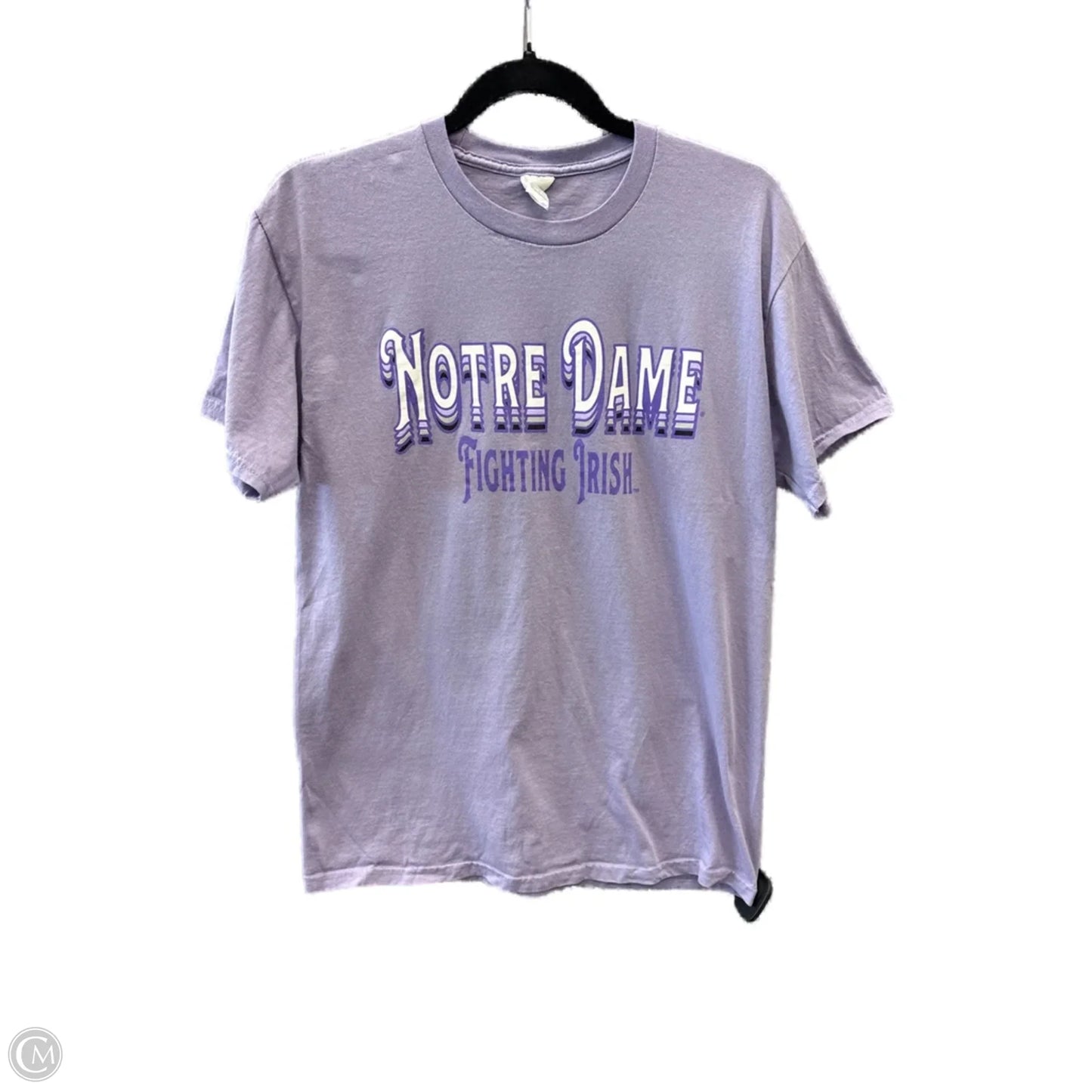 Top Short Sleeve By Hanes In Purple, Size: M