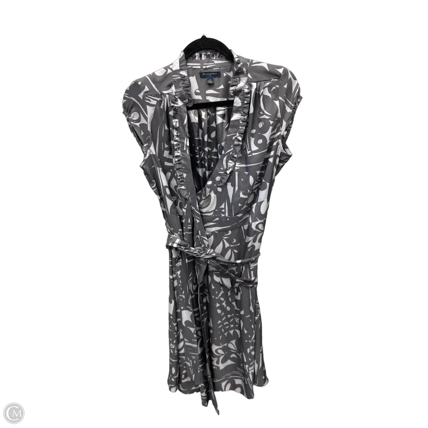 Dress Casual Midi By Banana Republic In Grey, Size: M