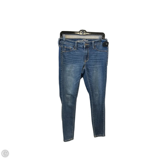 Jeans Skinny By Universal Thread In Blue Denim, Size: 4