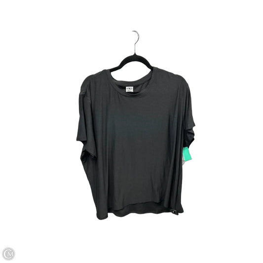 Athletic Top Short Sleeve By Athletic Works In Grey, Size: 1x