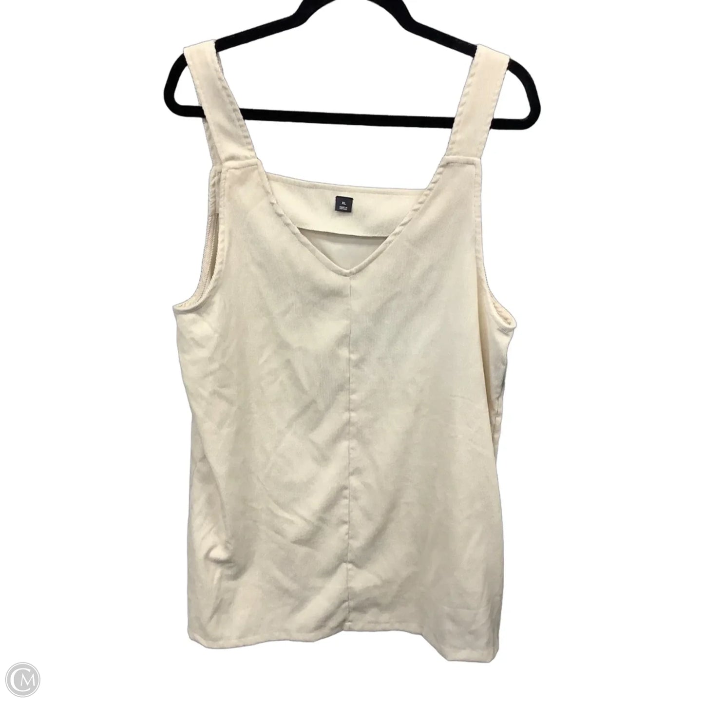Dress Casual Short By Clothes Mentor In Cream, Size: Xl