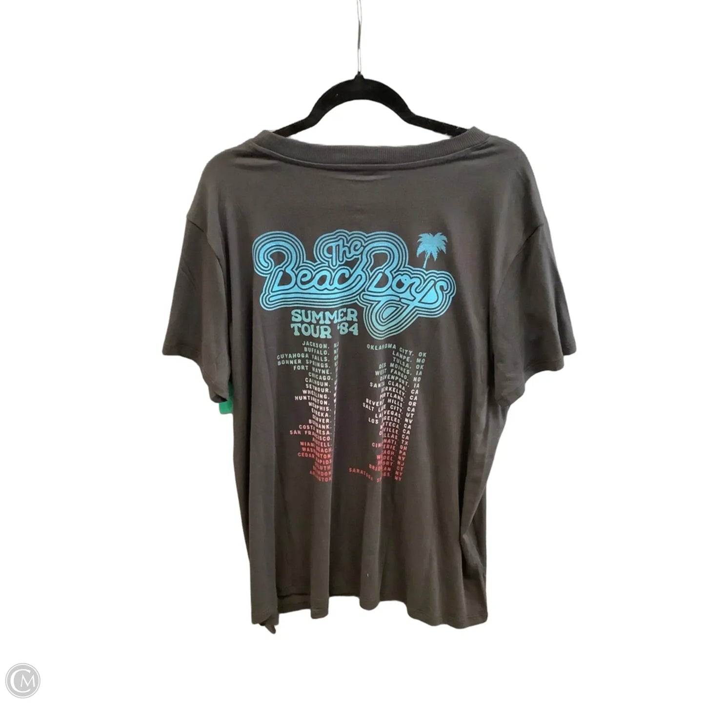 Top Short Sleeve By Clothes Mentor In Grey, Size: Xl