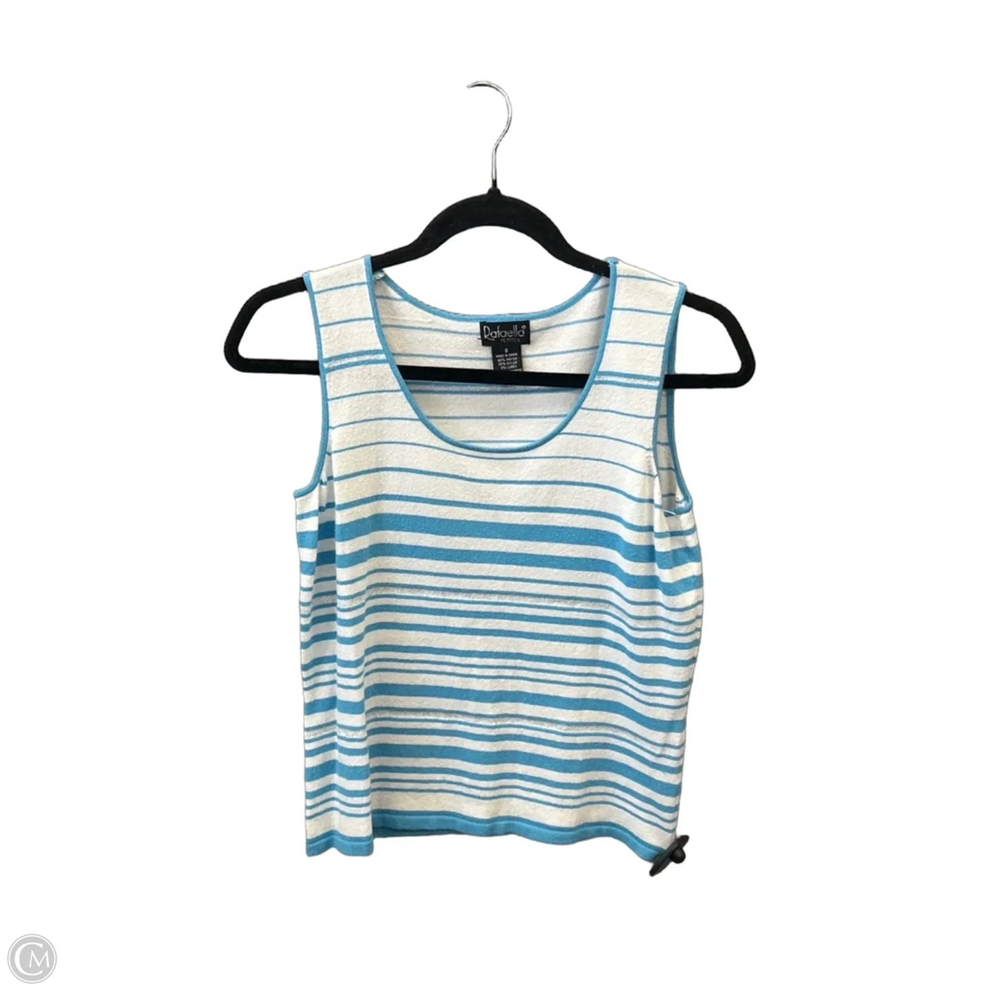 Top Sleeveless By Rafaella In Striped Pattern, Size: S