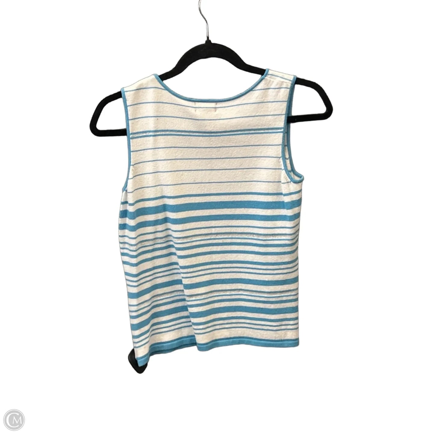 Top Sleeveless By Rafaella In Striped Pattern, Size: S