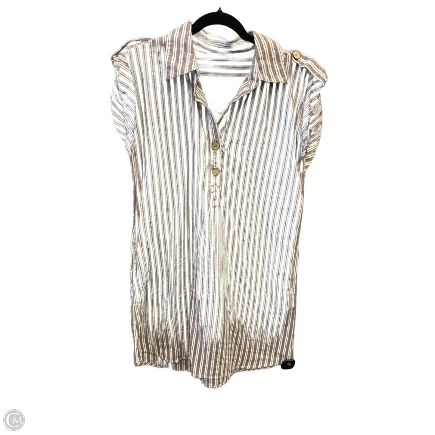 Dress Casual Midi By Clothes Mentor In Brown, Size: L