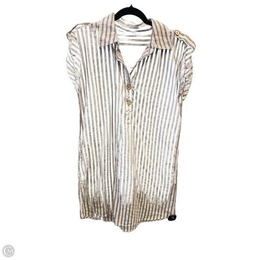 Dress Casual Midi By Clothes Mentor In Brown, Size: L