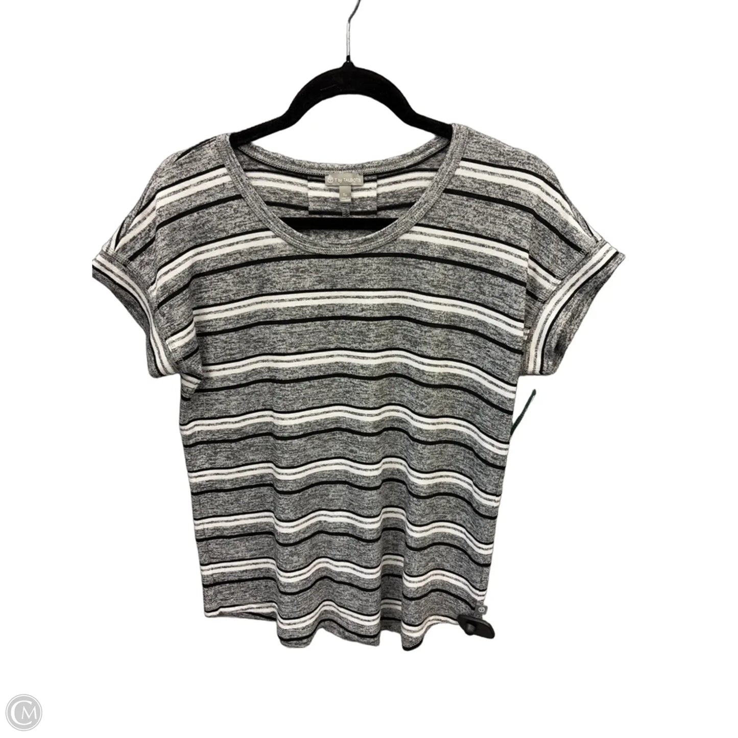 Top Short Sleeve By Talbots In Striped Pattern, Size: Sp