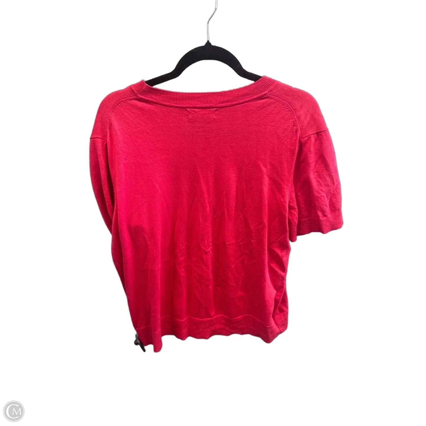 Top Short Sleeve By Banana Republic In Pink, Size: L