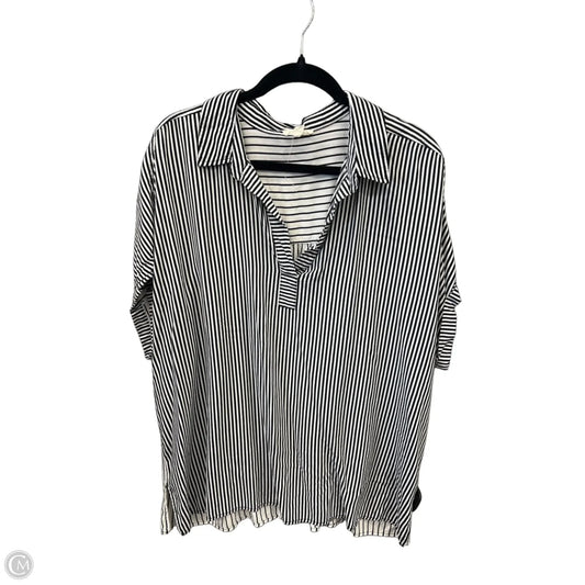 Tunic Short Sleeve By Jane And Delancey In Striped Pattern, Size: 2x