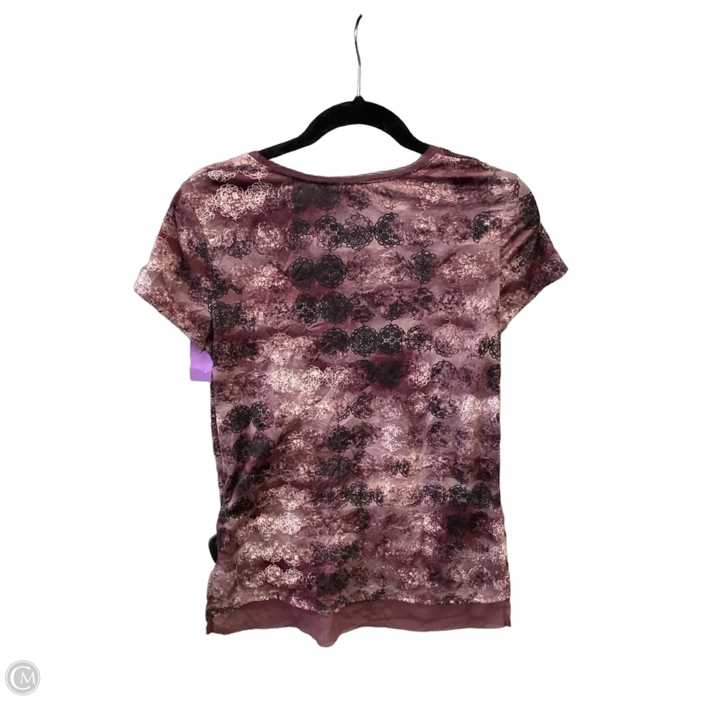 Top Short Sleeve By Simply Vera In Purple, Size: S