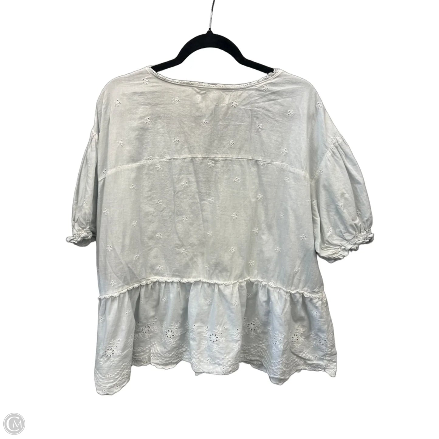 Top Short Sleeve By Penelope Rose In Blue, Size: 2x