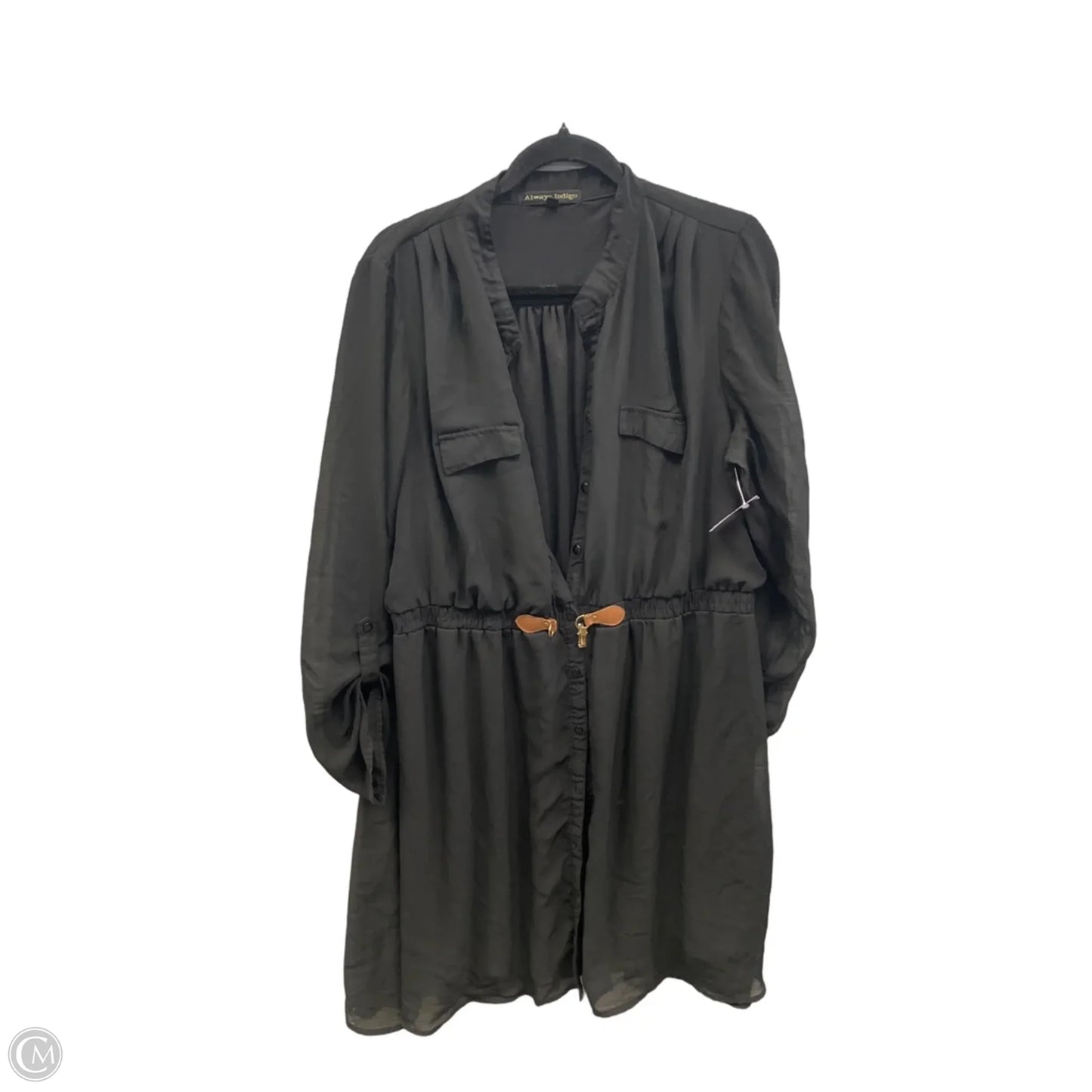Dress Casual Short By Always Indigo In Black, Size: 2x