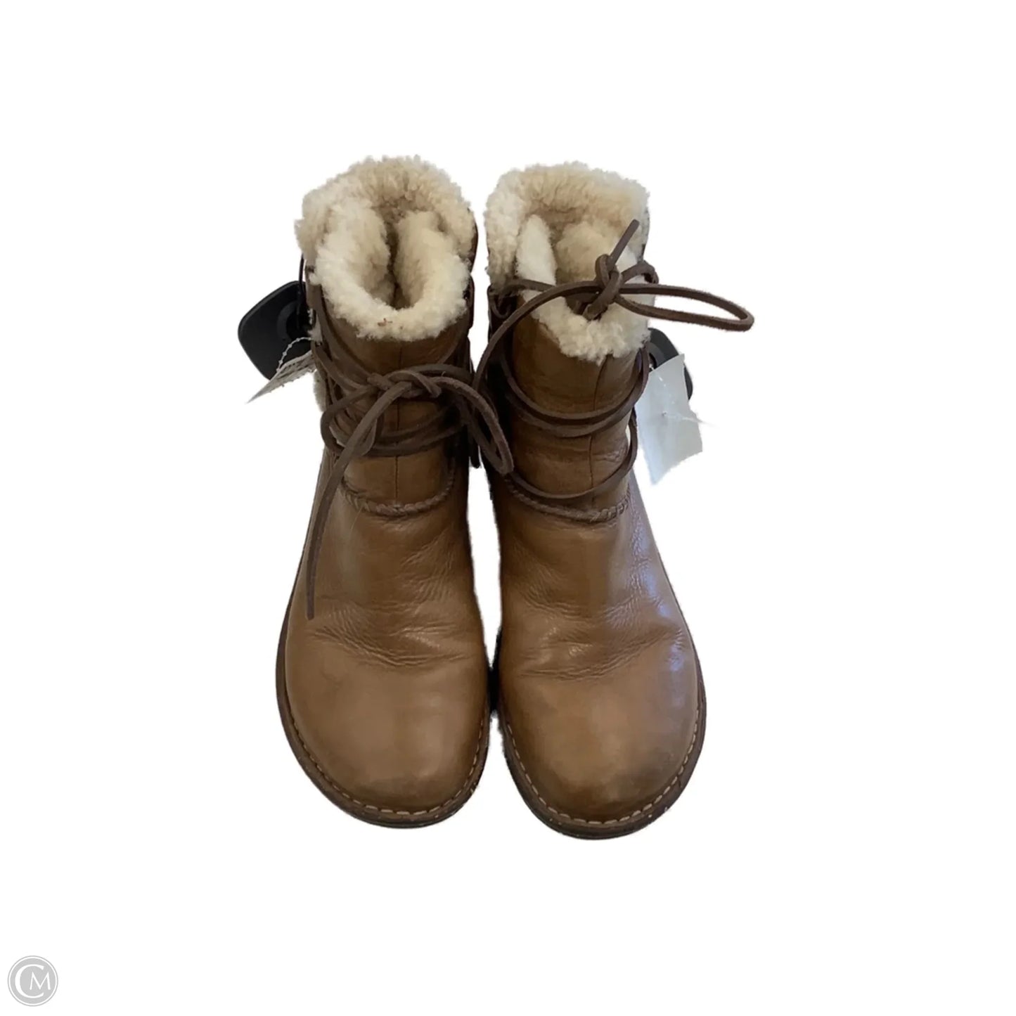 Boots Designer By Ugg In Brown, Size: 8
