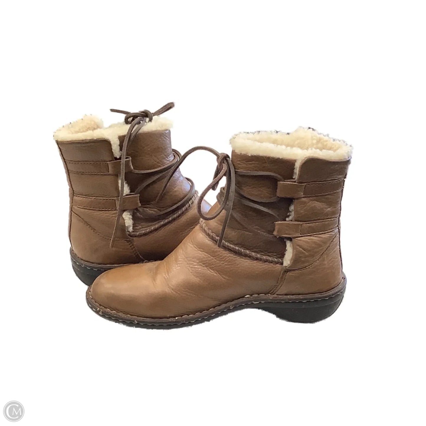 Boots Designer By Ugg In Brown, Size: 8