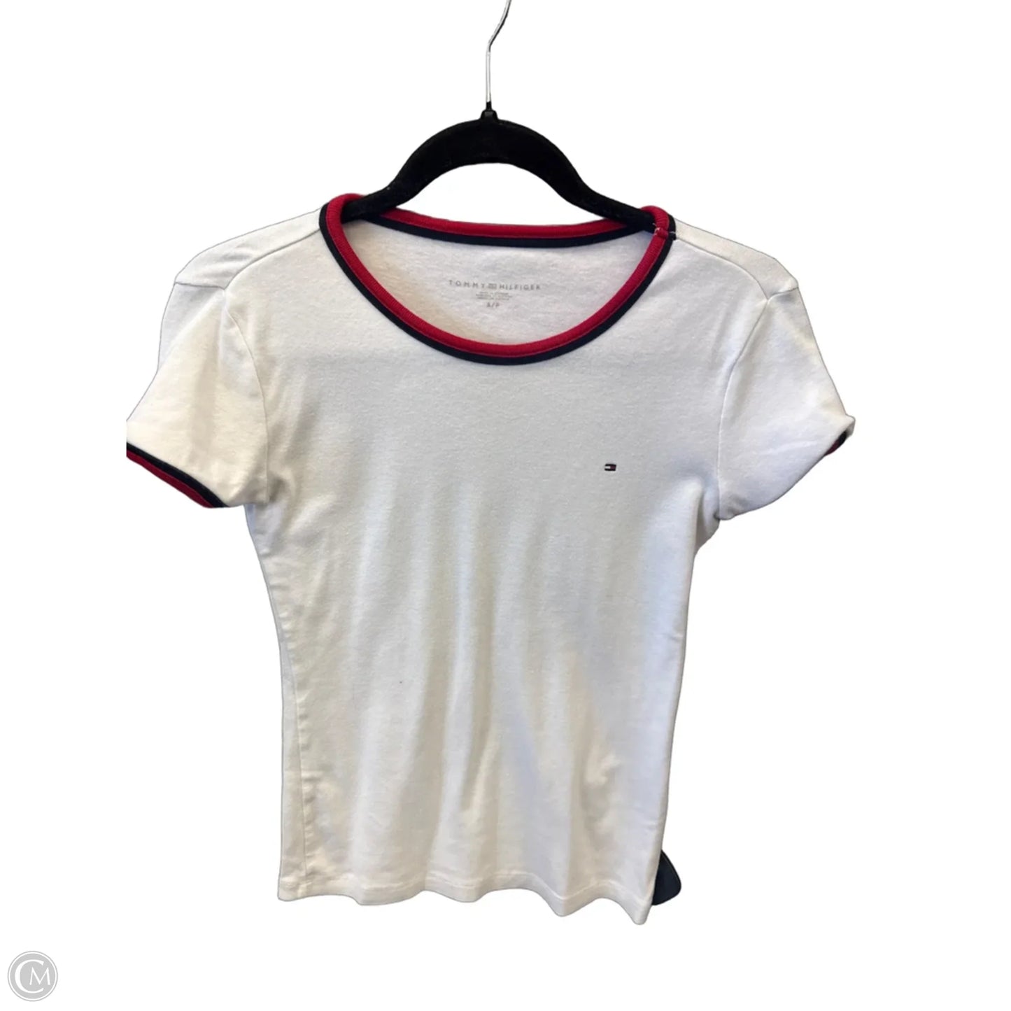 Top Short Sleeve By Tommy Hilfiger In White, Size: Sp