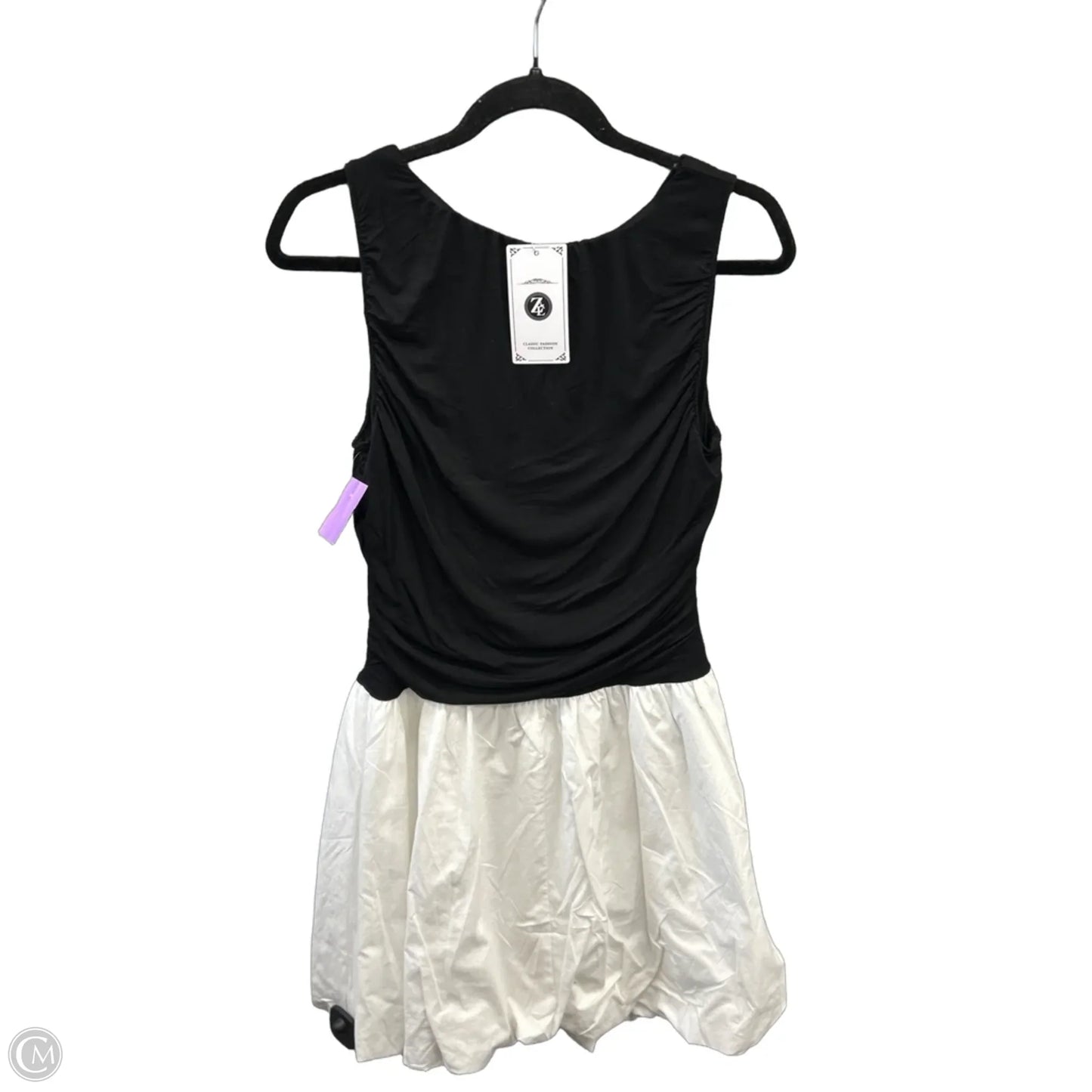 Dress Party Midi By Zesica In Black & White, Size: L