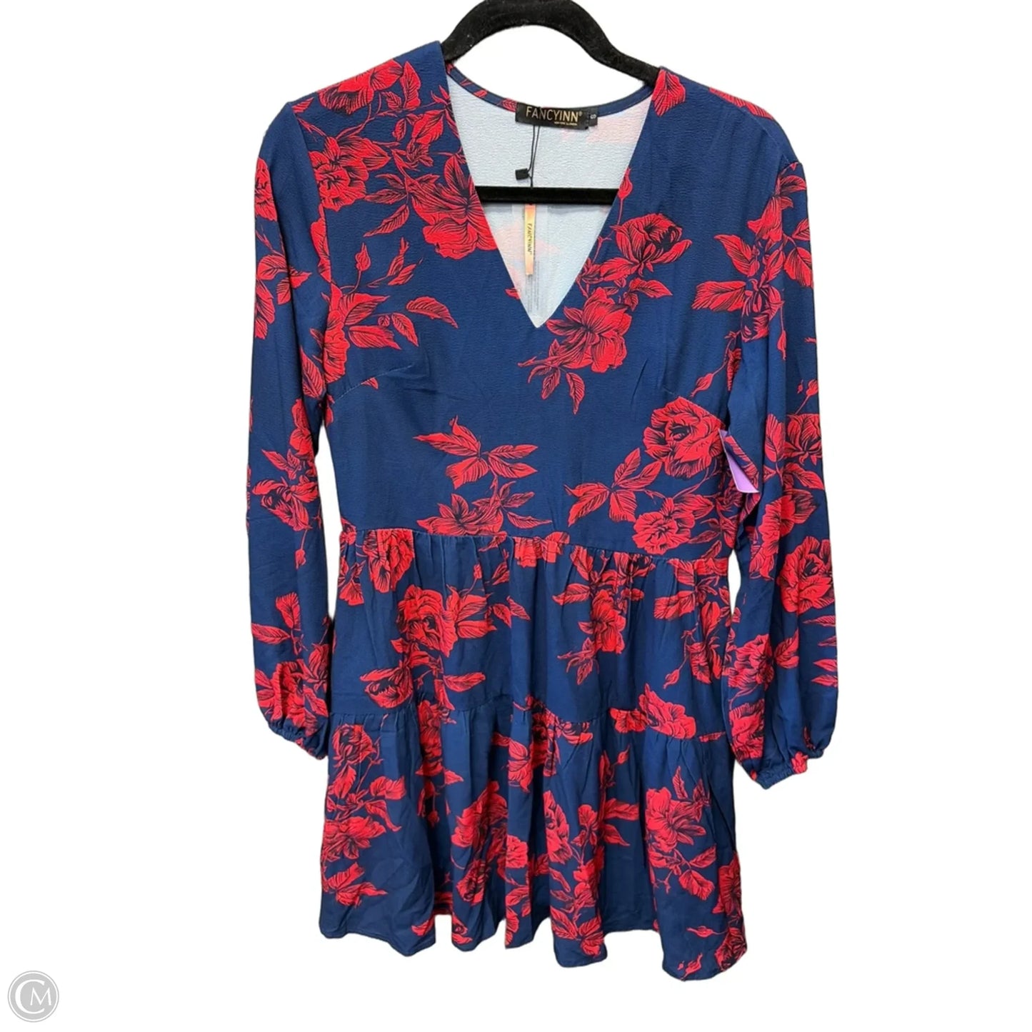 Dress Casual Short By Clothes Mentor In Blue & Red, Size: S