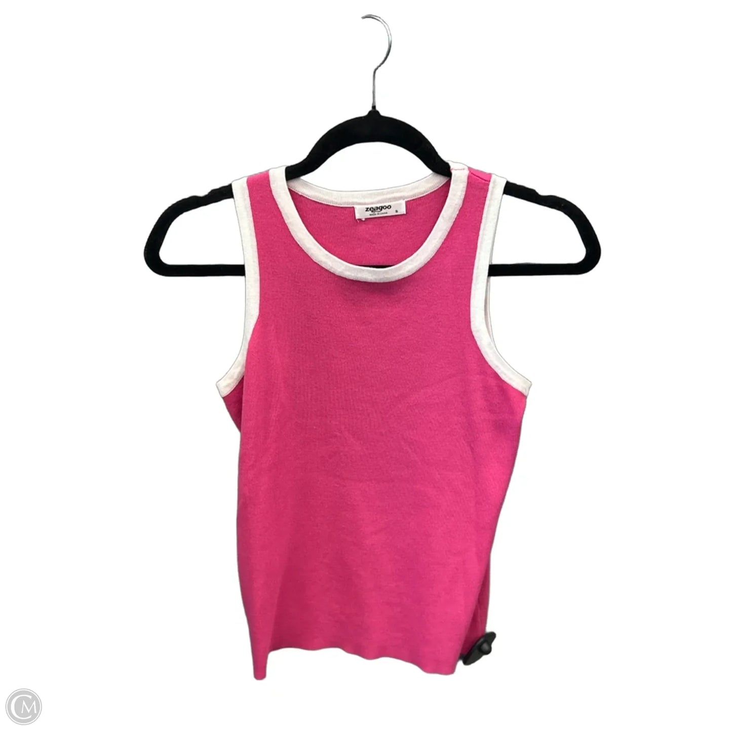 Top Sleeveless By Zeagoo In Pink, Size: S