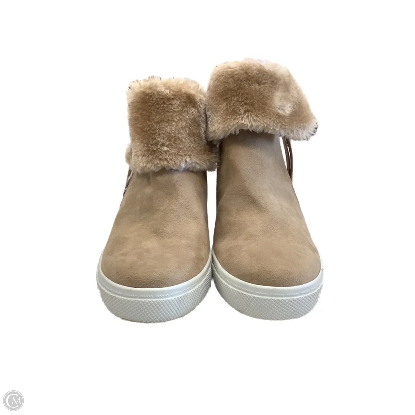 Boots Ankle Heels By Brash In Tan, Size: 9.5