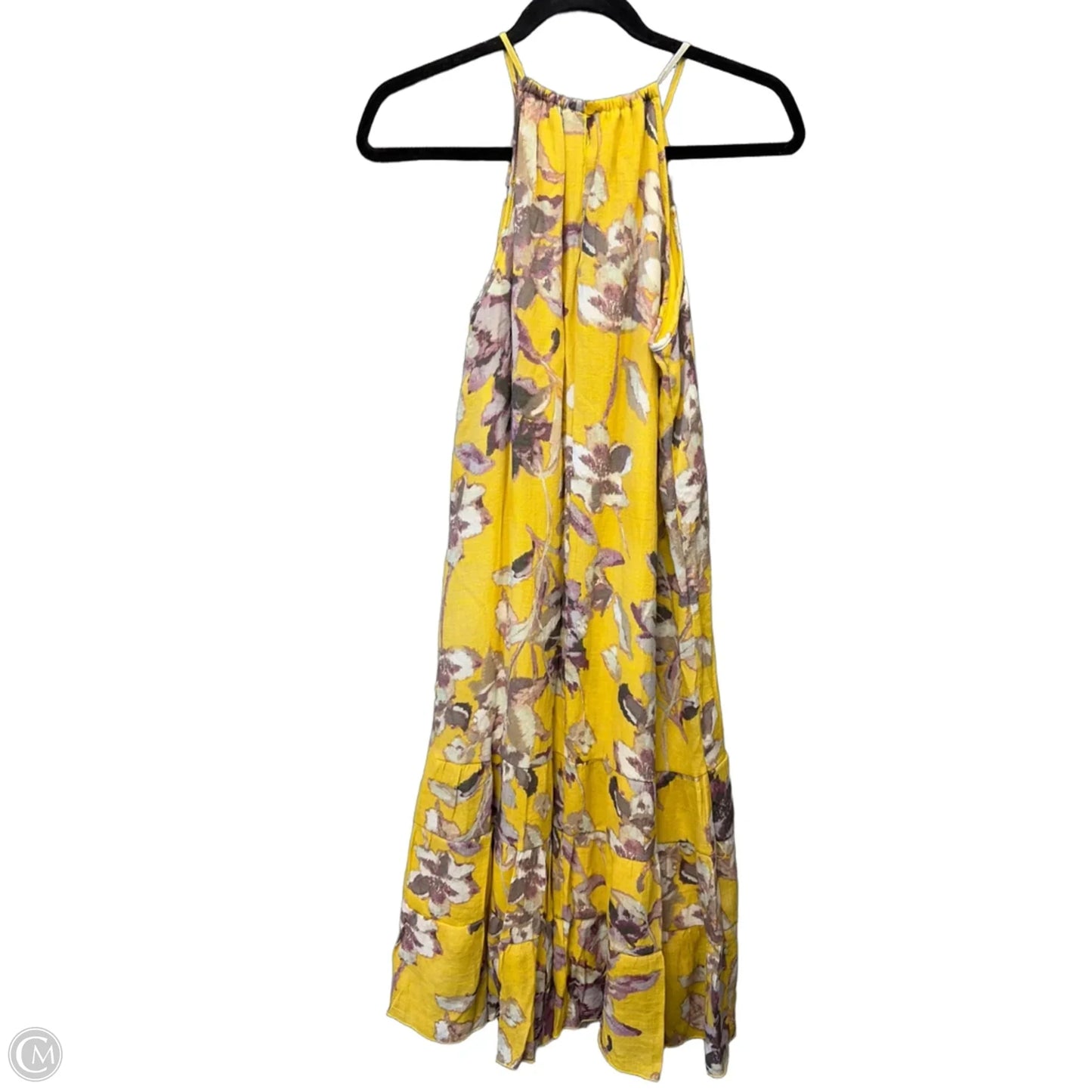 Dress Casual Maxi By Mlle Gabrielle In Yellow, Size: M